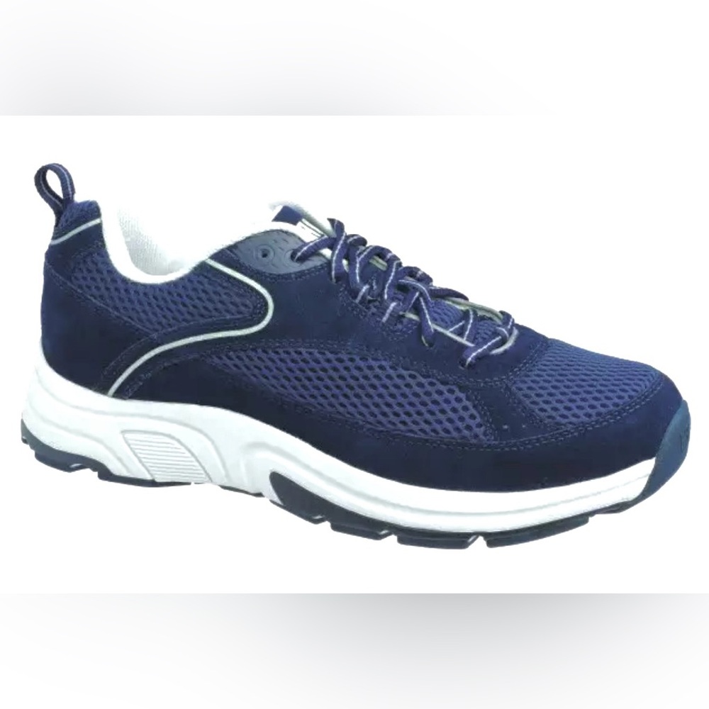 NWOB Drew Men's Athletic Aaron Shoes Navy Suede/Mesh